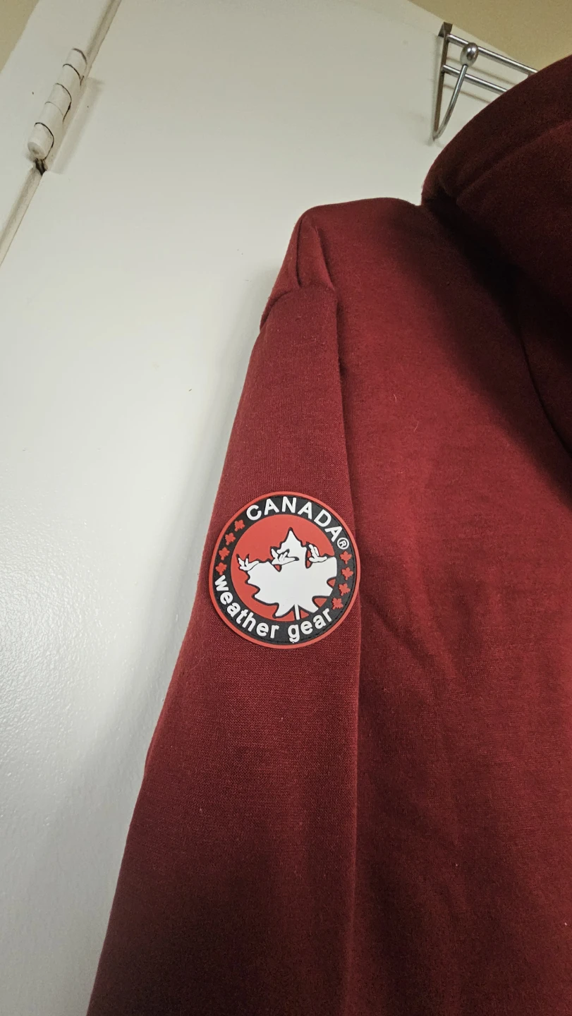Canada Weather Gear Sherpa-Lined Hoodie, Maroon, XL - photo 4