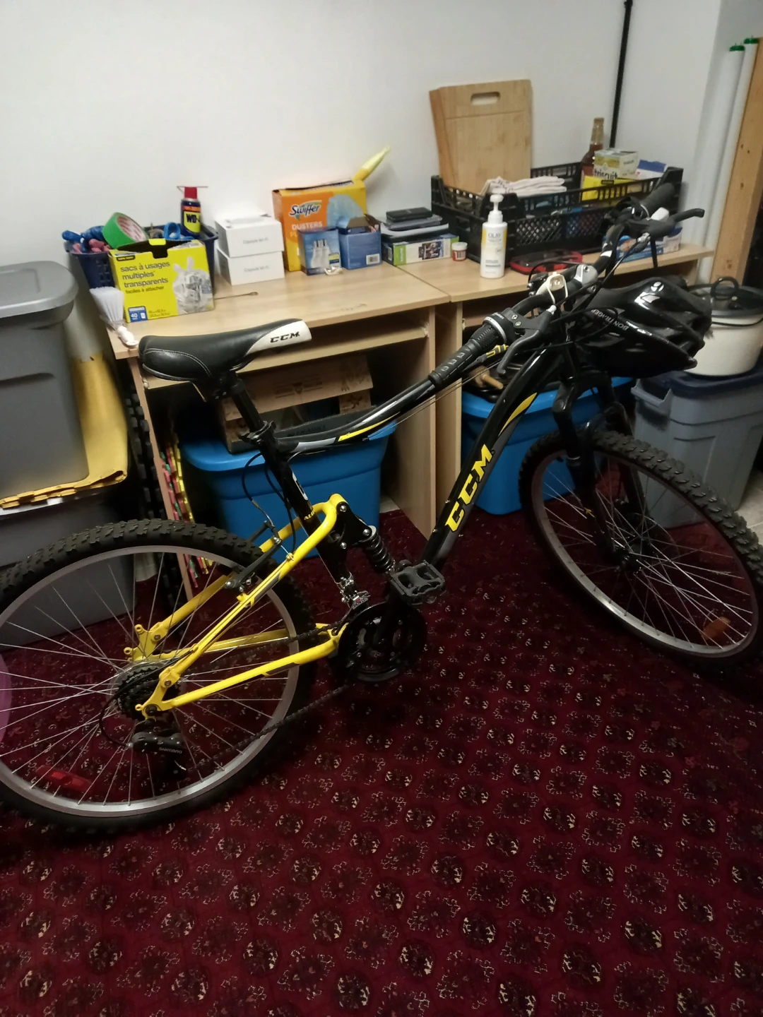 CCM Mountain Bike Black and Yellow