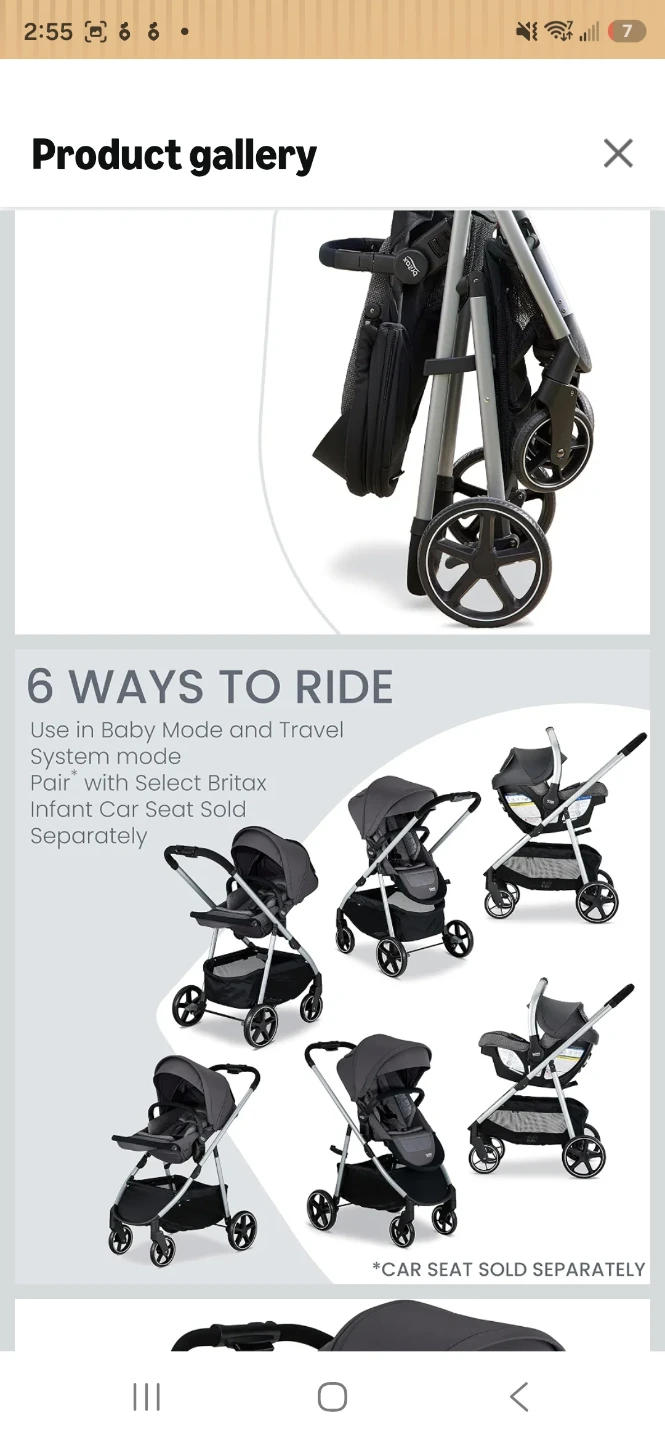 BRAND NEW! Britax Stroller with CozyFit Insert - photo 3