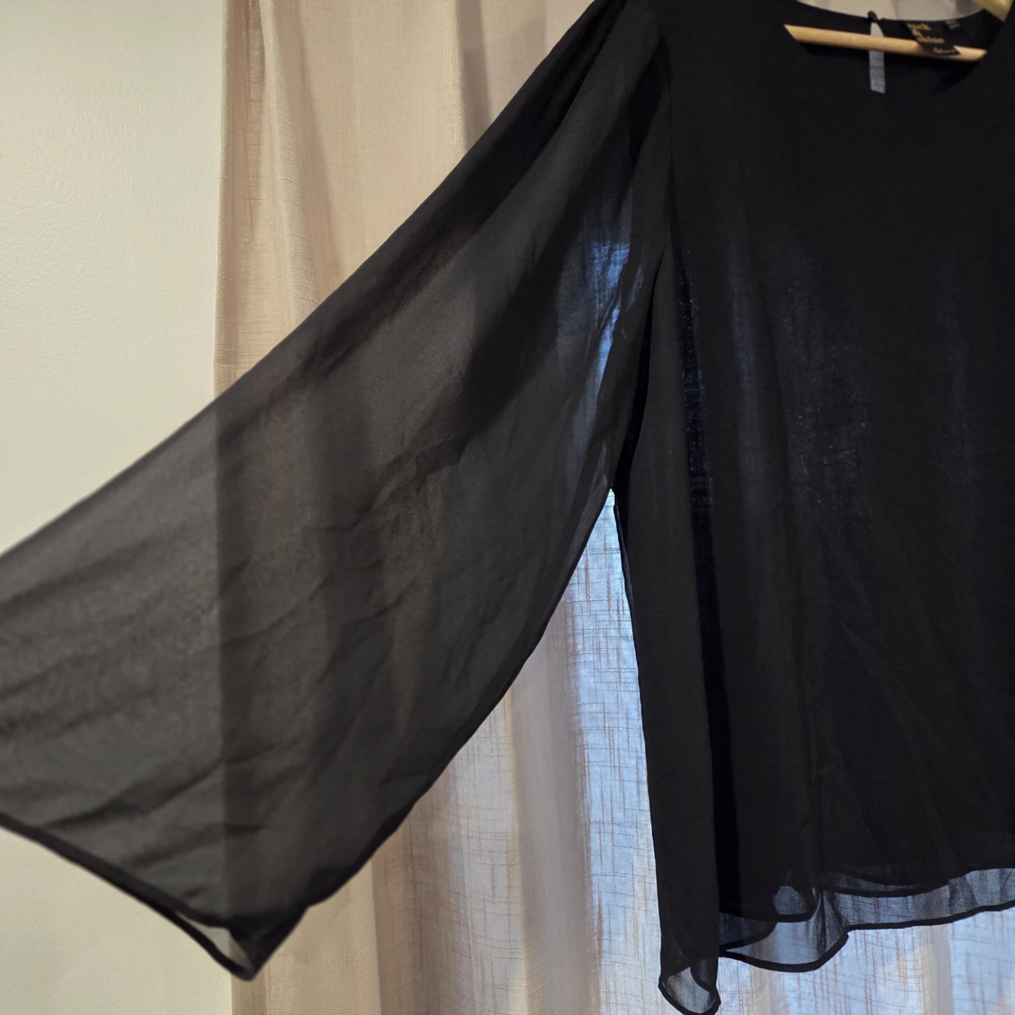 Black Sheer Blouse - photo 3