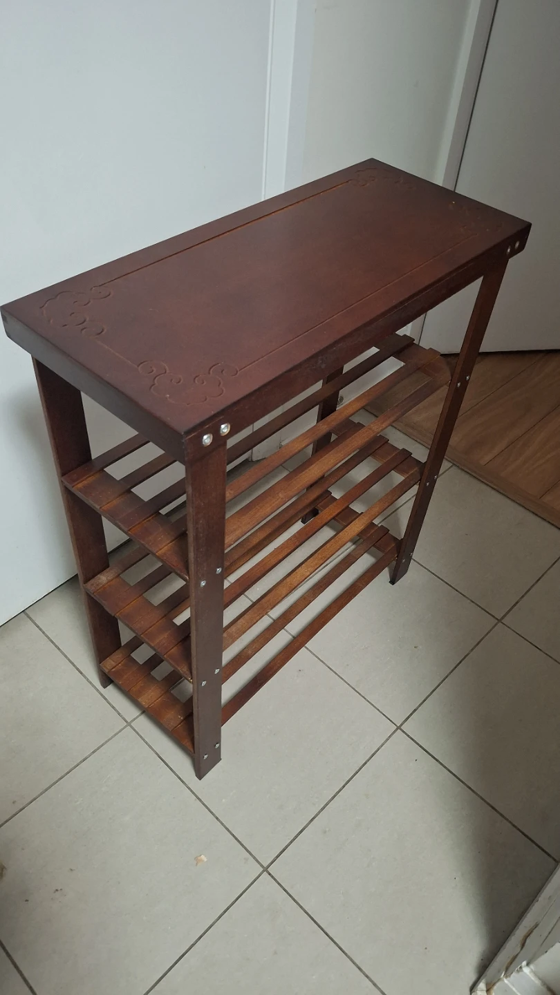 Wooden Four-Tier Shoe Rack 58x25x70cm - photo 3