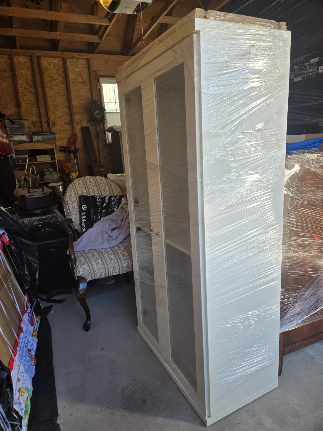 White IKEA Billy Oxberg Cabinet