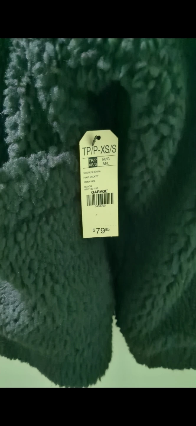 Garage Pixie Sherpa Jacket Black - photo 4