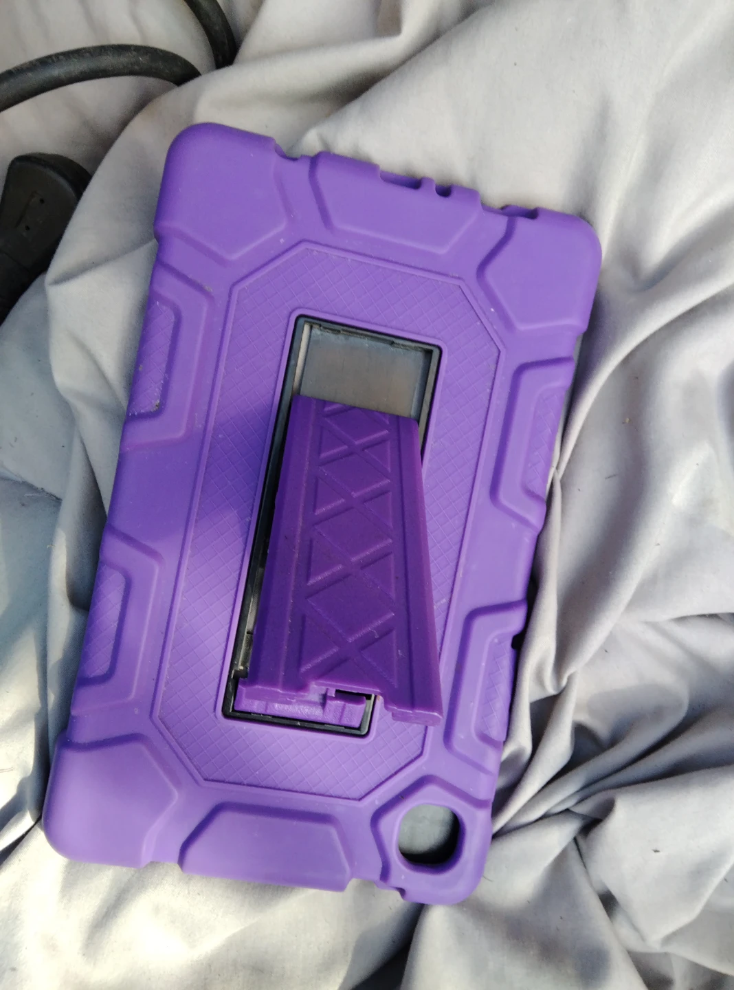 Purple protective tablet case with kickstand - photo 2