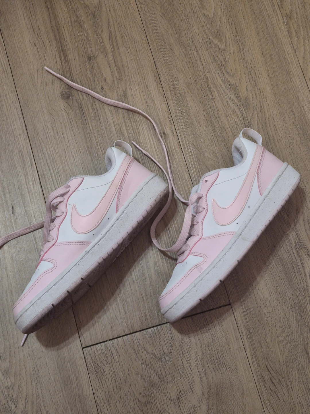 Nike Court Borough Low 2 Pink and White Sneakers - photo 2