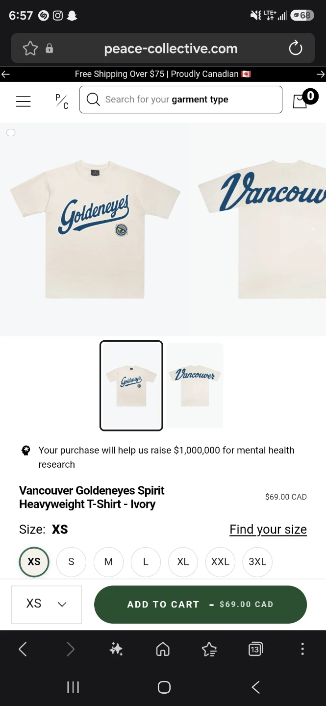 Goldeneyes Vancouver Peace Collective Tshirt - photo 5