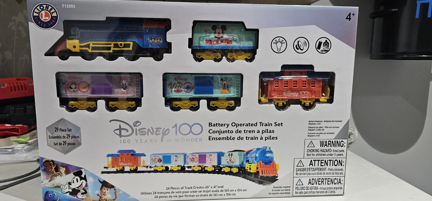 Lionel Disney 100 Battery Operated Train Set