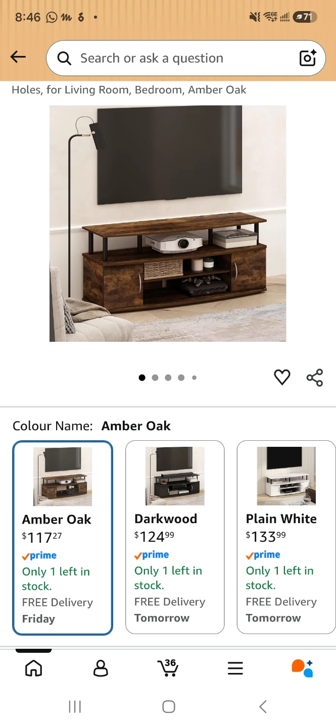 Rustic Wood Media Console - photo 5