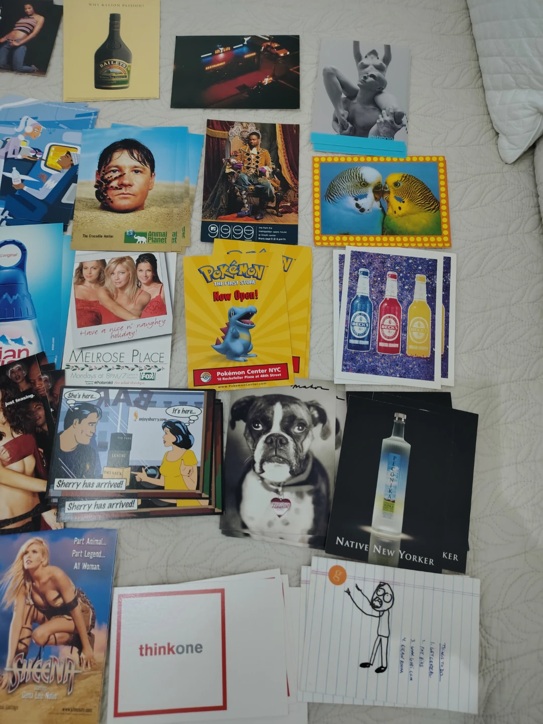 Advertisement post cards late 90's early 2000's - photo 5