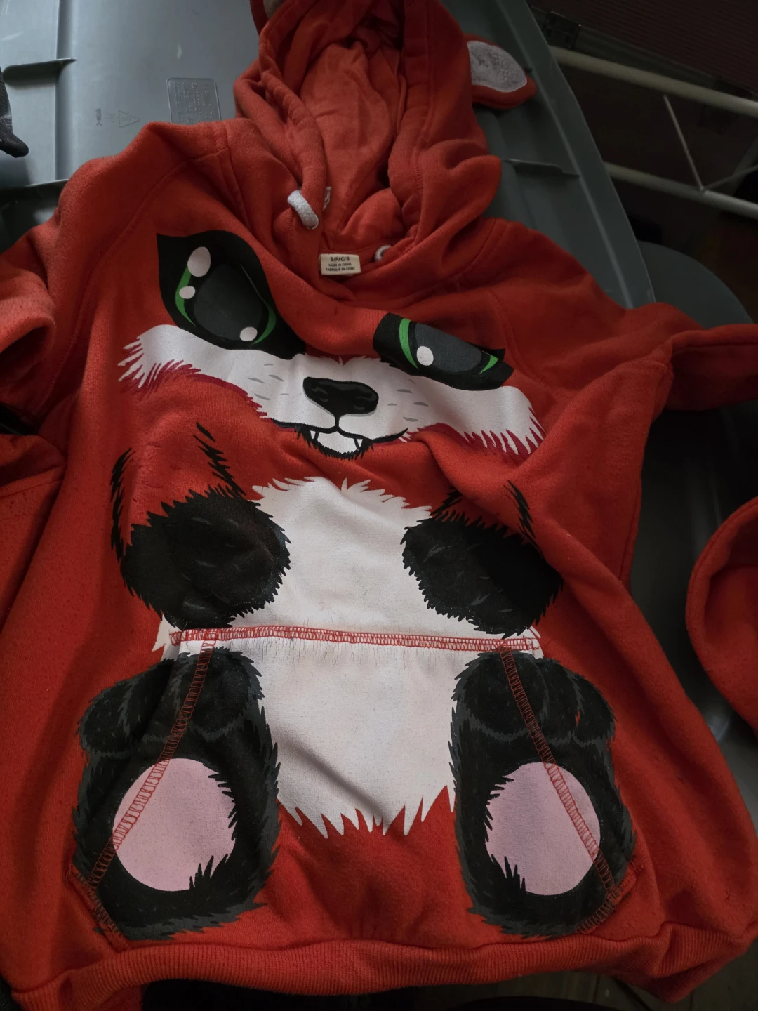 Halloween Red Panda Character Hoodie