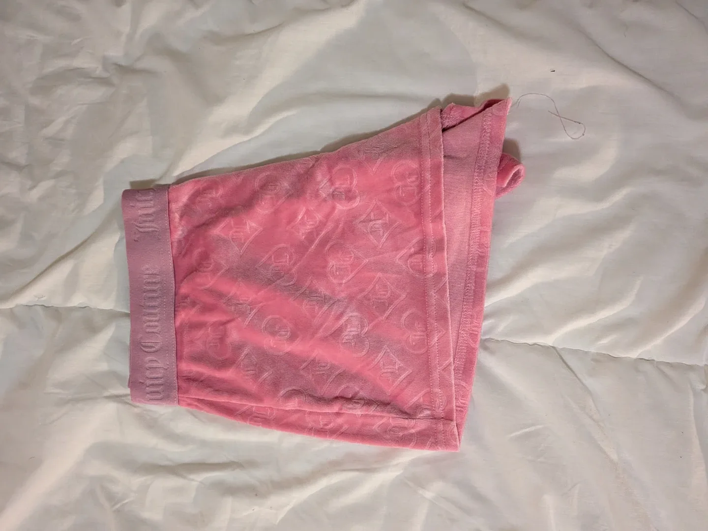 Juicy Couture Pink Velour Shorts
