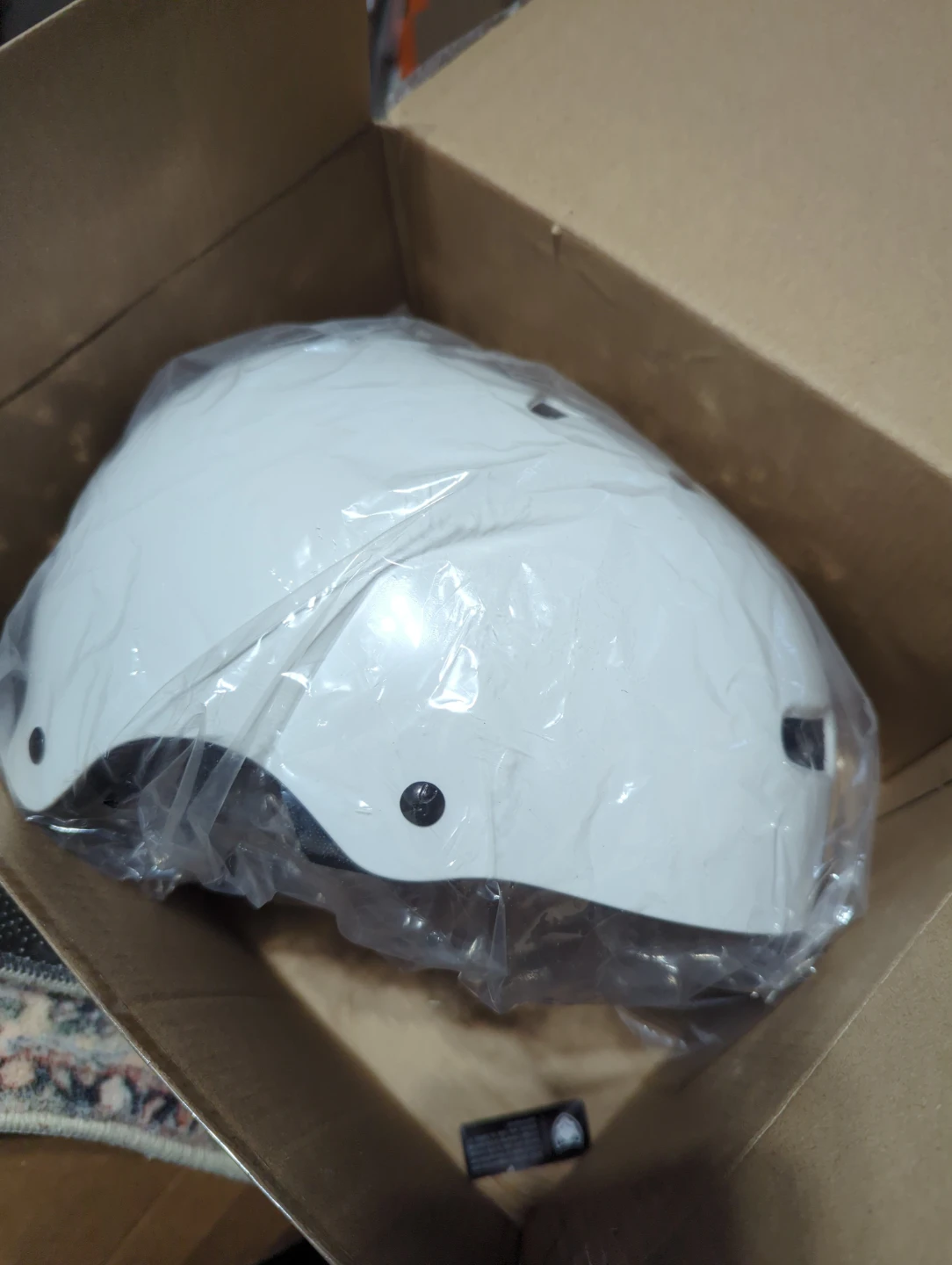 White TSG Helmet S/M