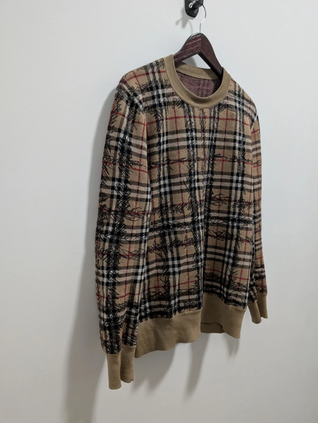 Burberry Check Crewneck Sweater - photo 4