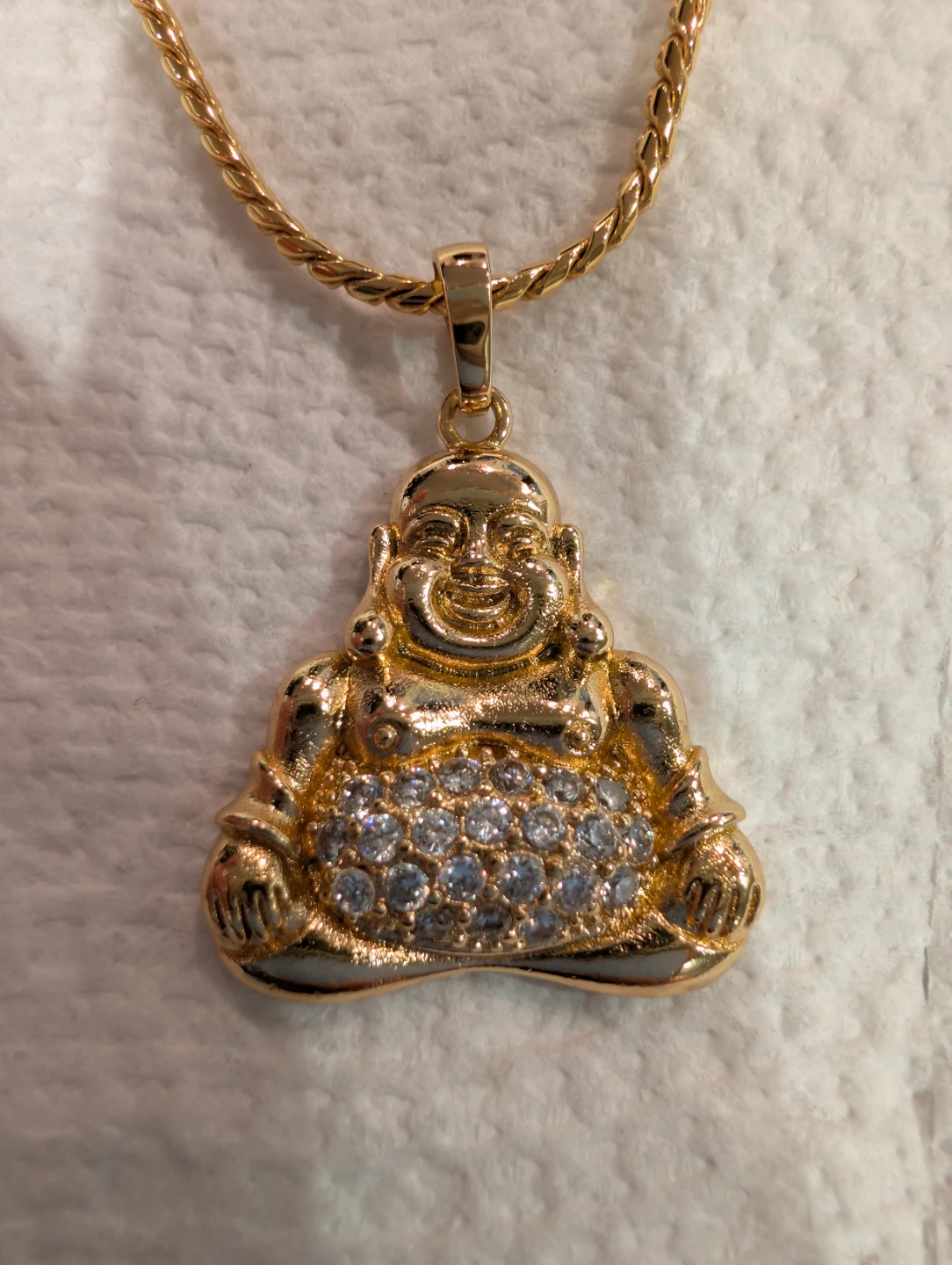 Xuping 18 K Gold Plated Buddha Pendant Necklace - photo 2