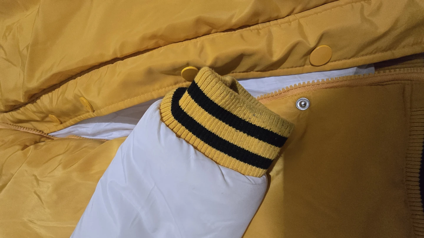 GUESS Varsity Jacket - Yellow and White - photo 4