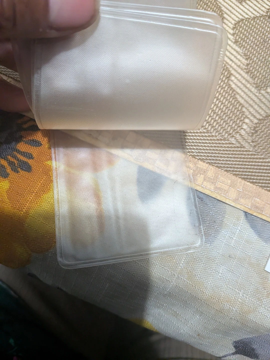 Clear Plastic Card Holder Sleeve - photo 3