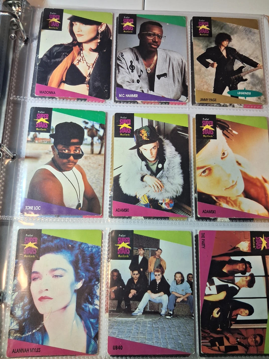 ProSet Super Stars Music Cards Collection