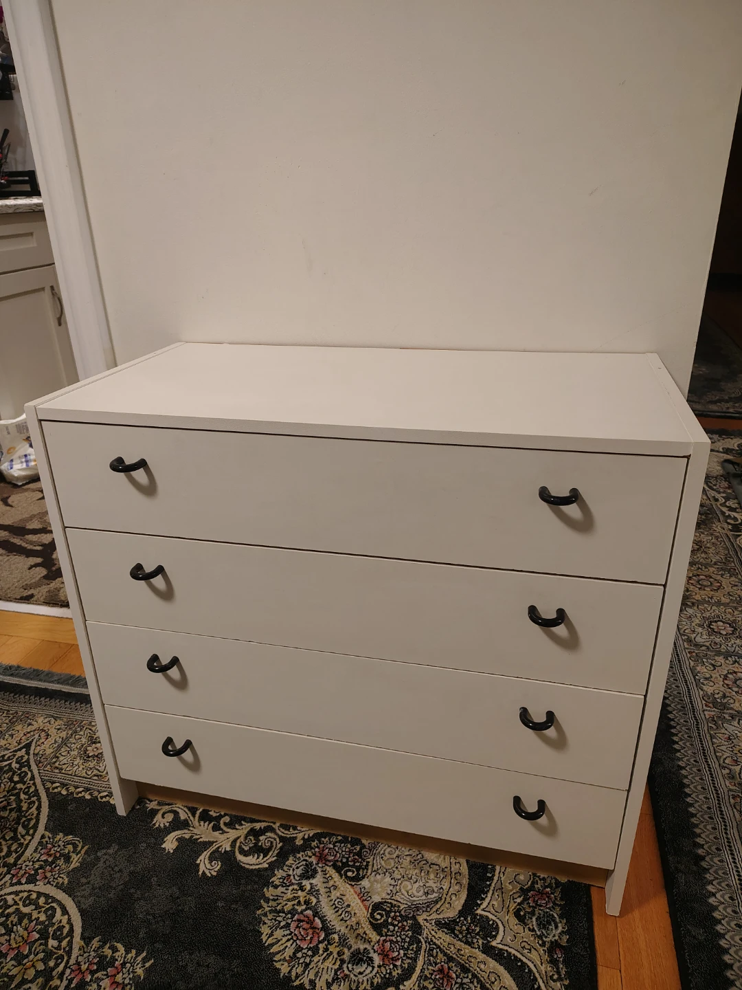 White 4-Drawer Dresser