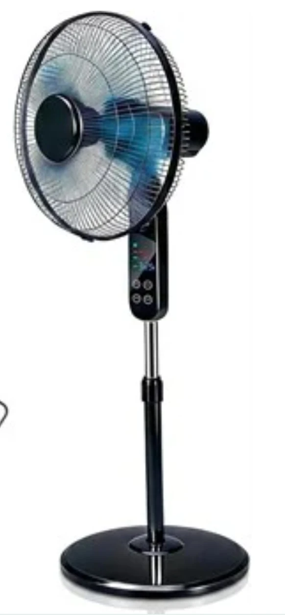 Black Pedestal Standing Fan with Remote - photo 2