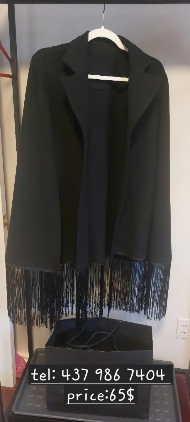 Black Eye Detail Cape with Fringe - photo 3