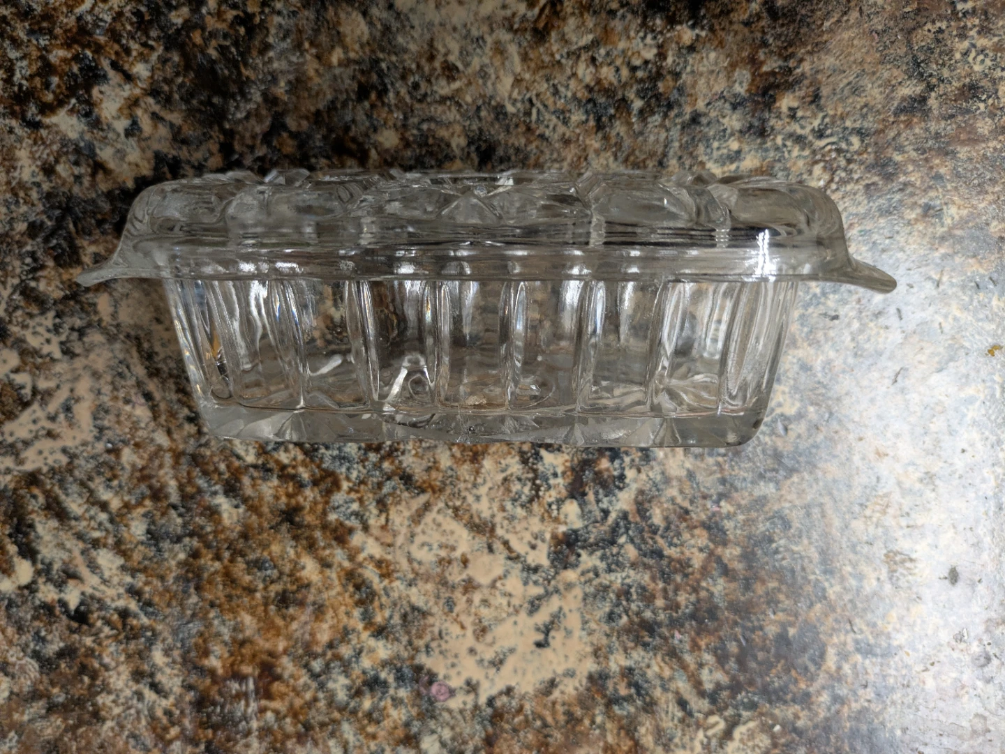 Vintage Crystal Butter Dish - photo 3