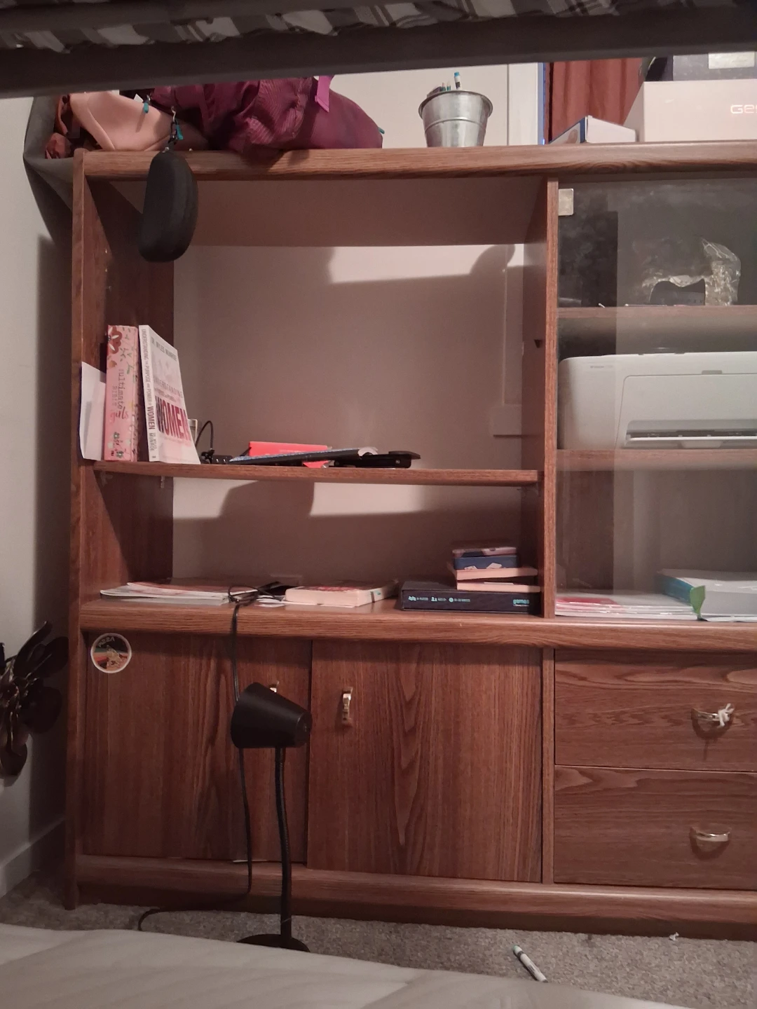 Large Wooden Entertainment Unit with Storage - photo 2