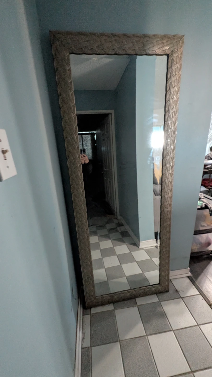 Large Silver Decorative Wall Mirror