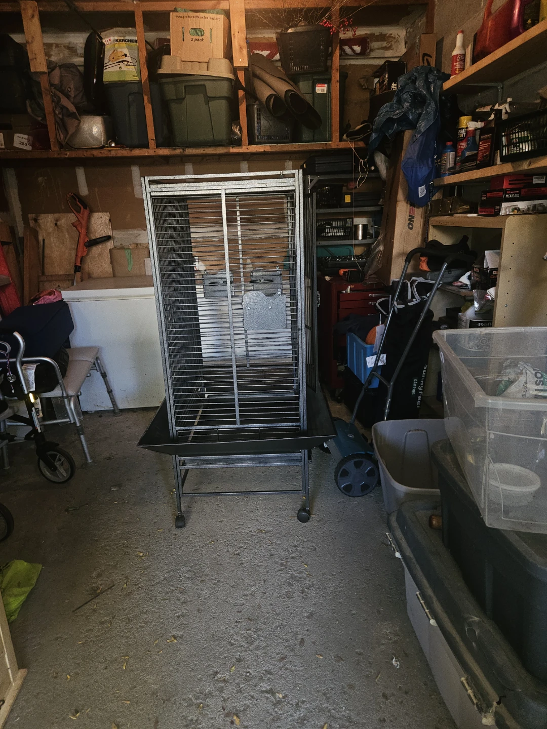 Large Metal Bird Cage with Stand - photo 5