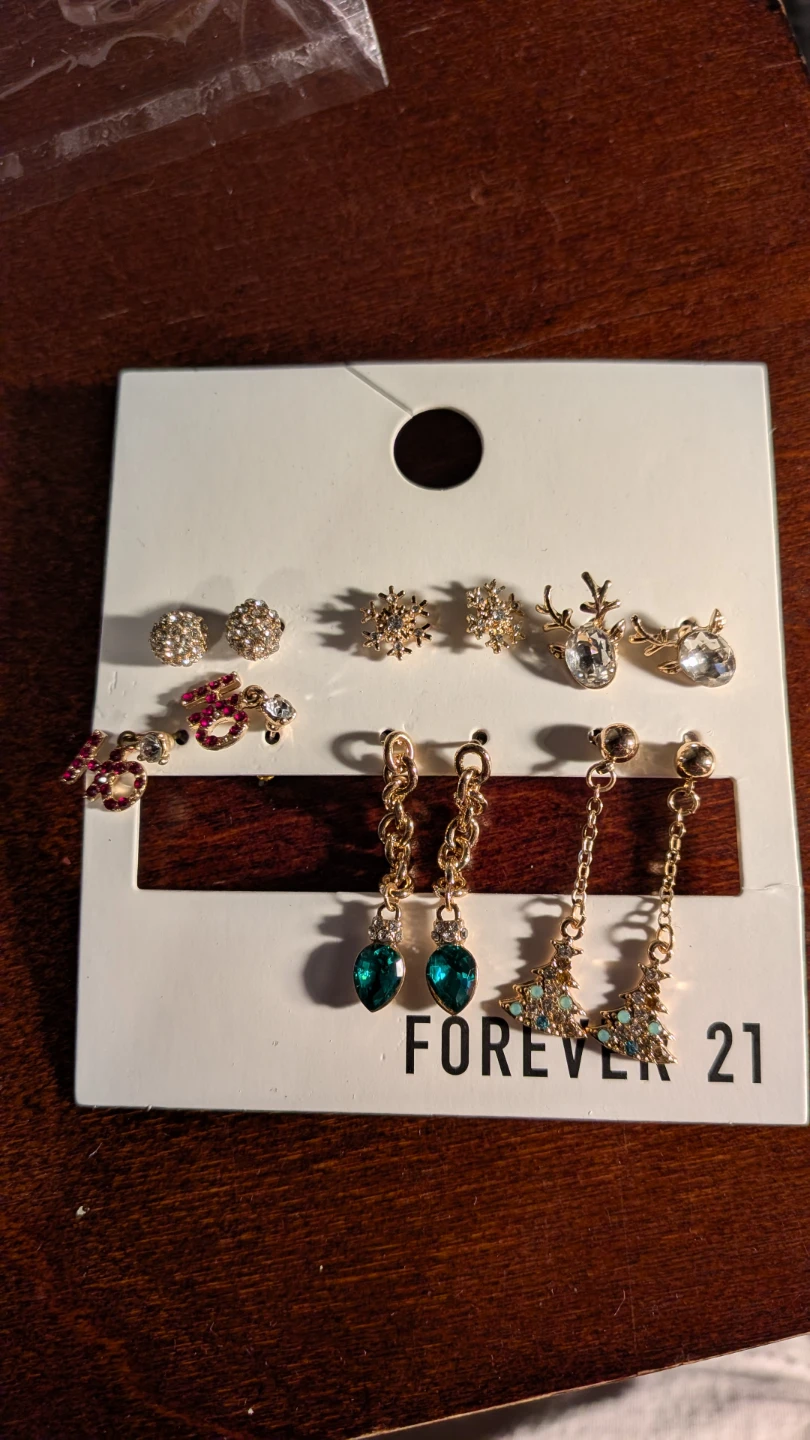 Christmas earrings 6 set