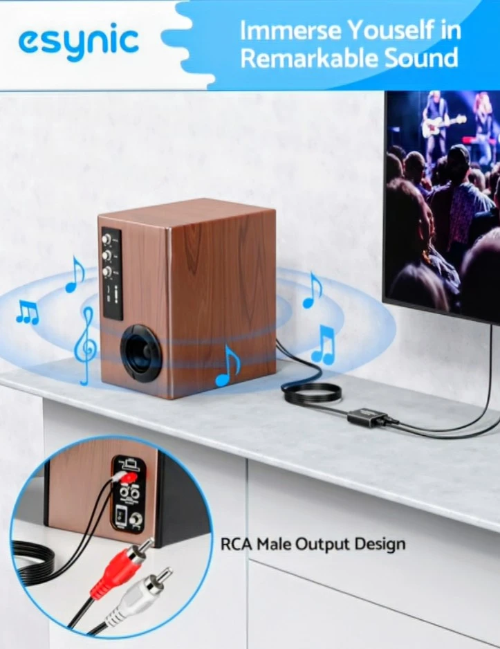esynic 192kHz DAC Converter Optical to RCA - photo 5