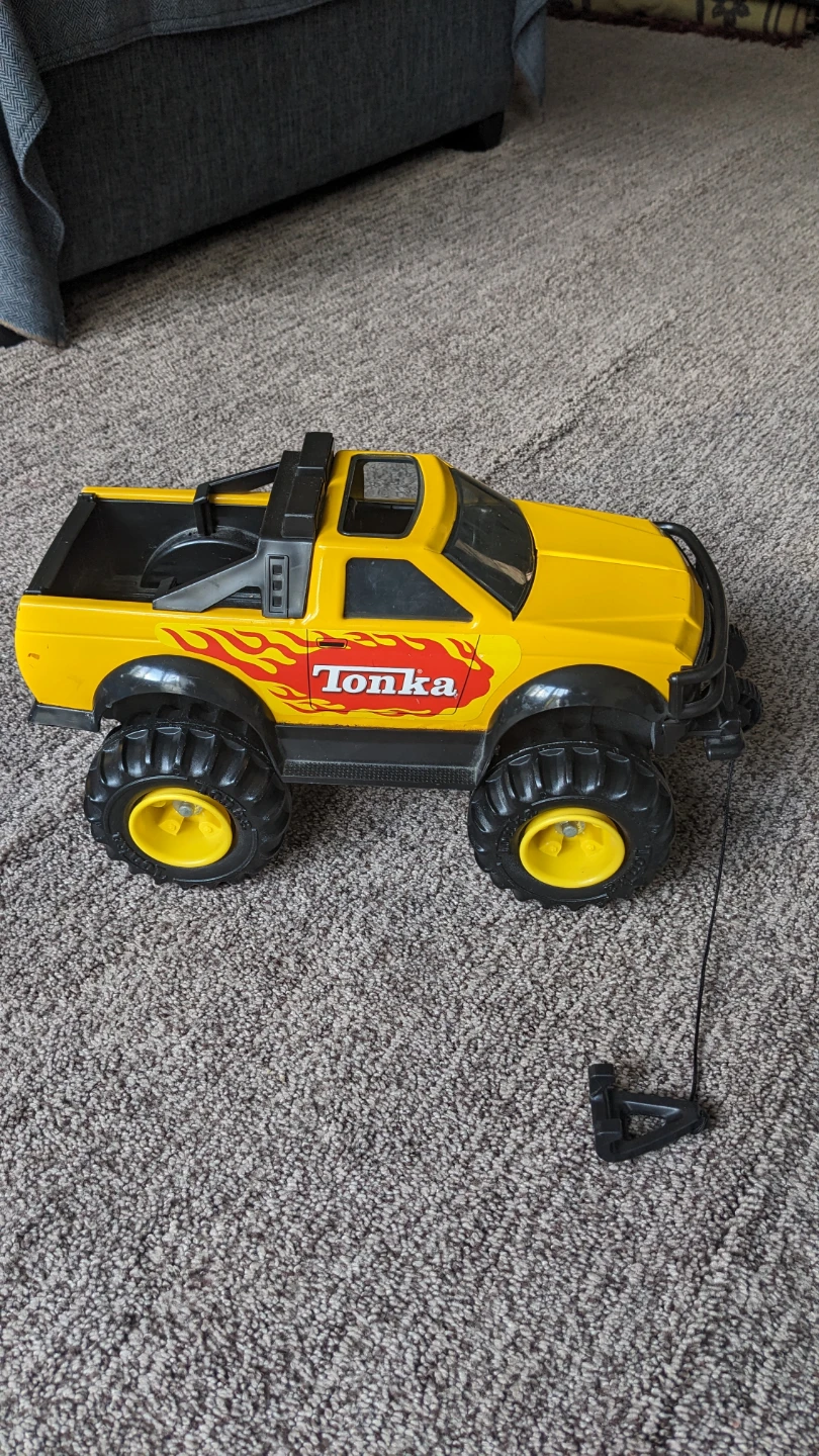 Tonka yellow monster truck toy
