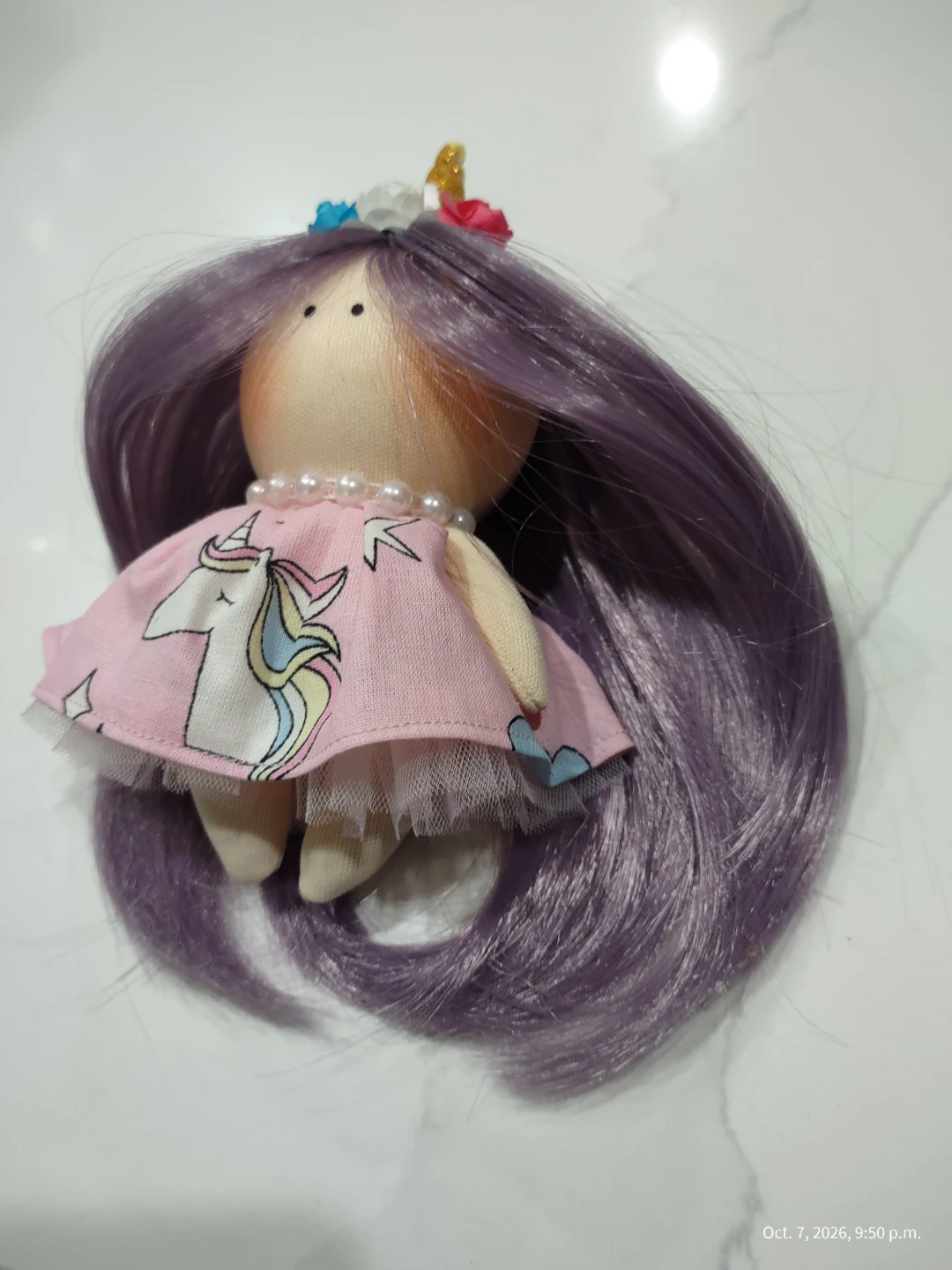 Handcrafted Unicorn Mini Doll - photo 4