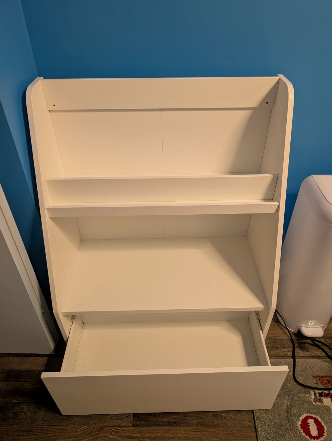 Ikea Bergig White Children's Bookcase with Toy Storage - photo 3