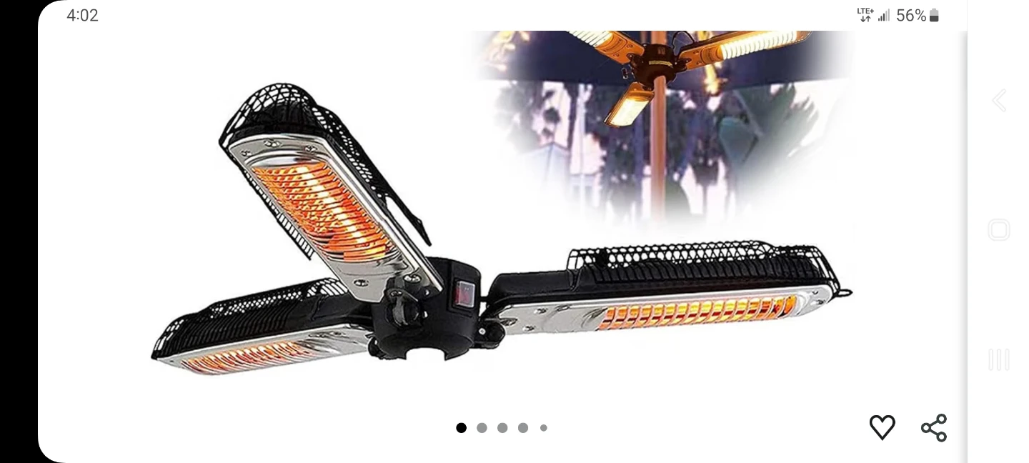 Umbrella heater.