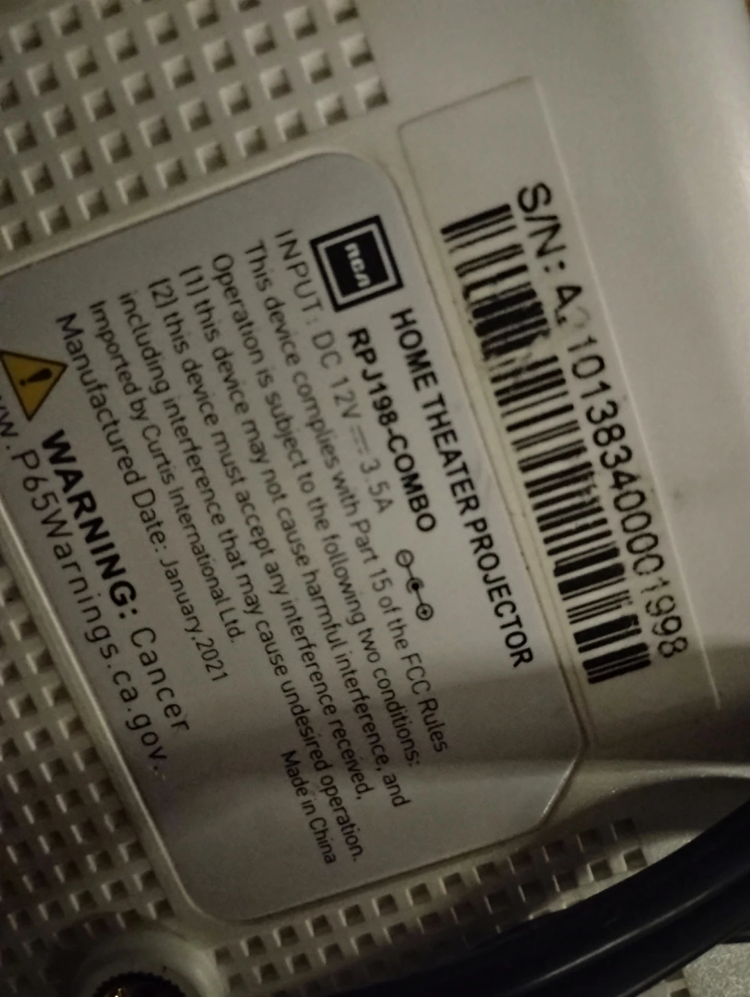 RCA Home Theater Projector RPJ198-COMBO - photo 4
