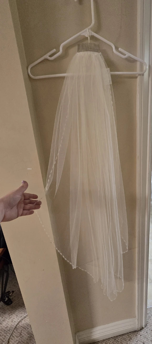 Beaded Wedding Veil - photo 2