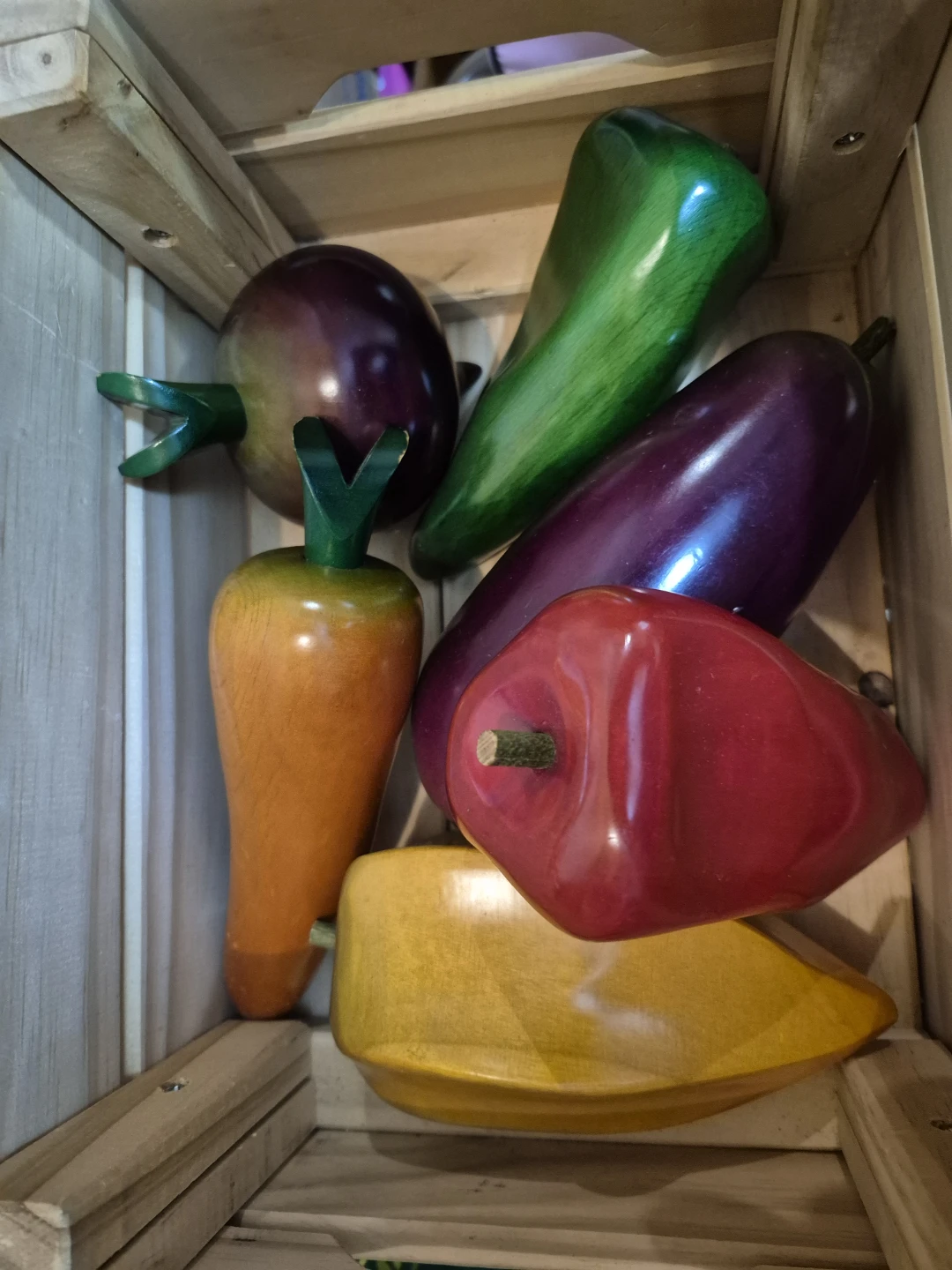 Wooden Vegetables Decor