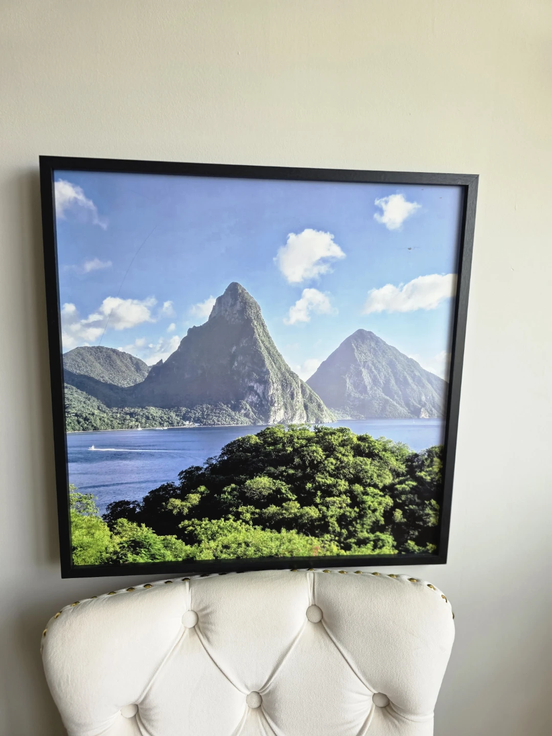 Framed St. Lucia Pitons Wall Art