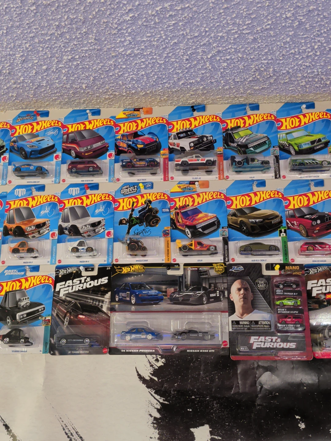 Collection of Hot Wheels Die-Cast Cars