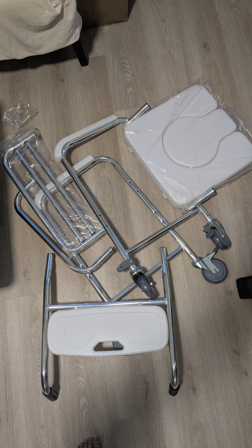 Toilet wheel chair for seniors. - photo 3