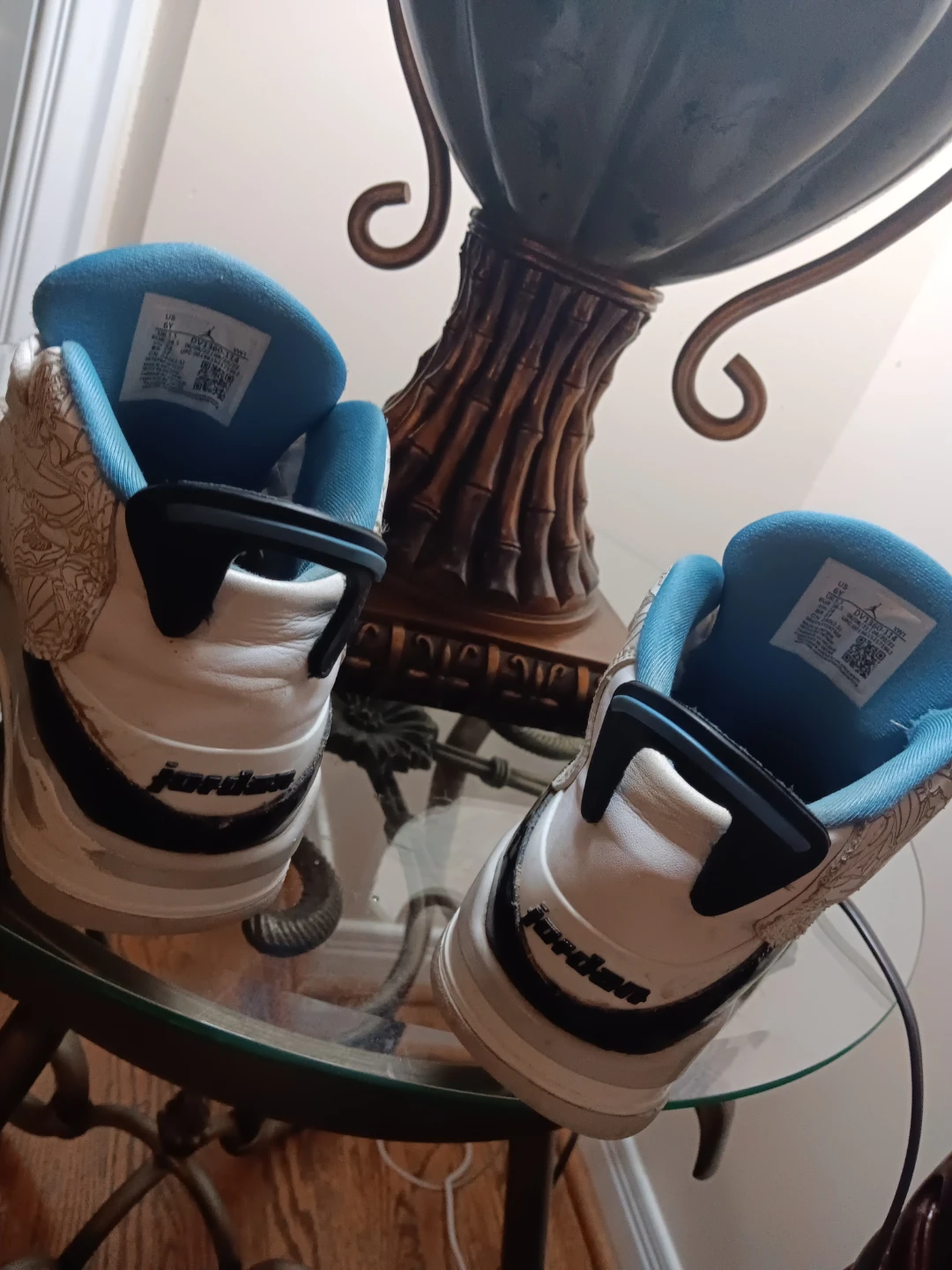 Jordan Dub Zero GS White/Black/University Blue - photo 4