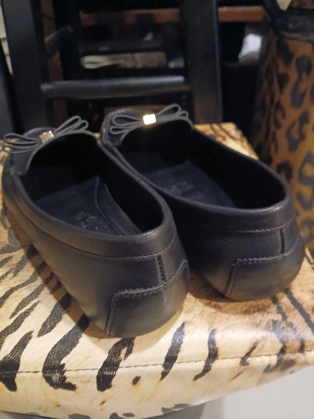 Michael Kors Brand New Black Loafers with Gold Accent Emblem - photo 2