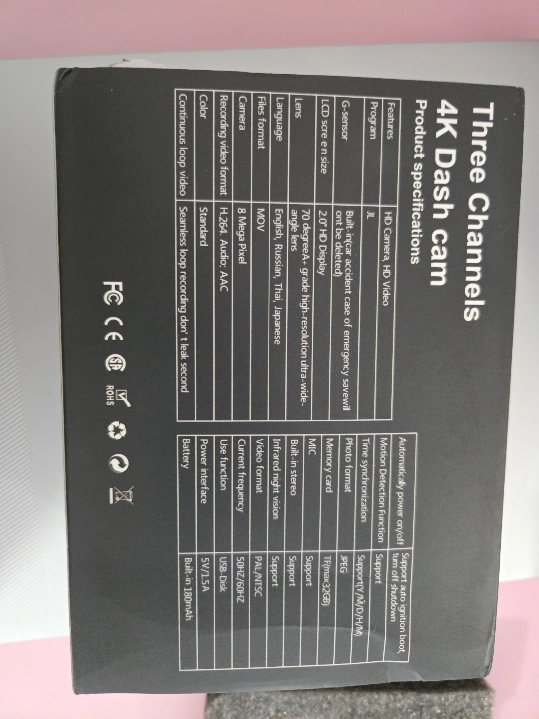 Three Channels 4K Dash Cam - photo 3