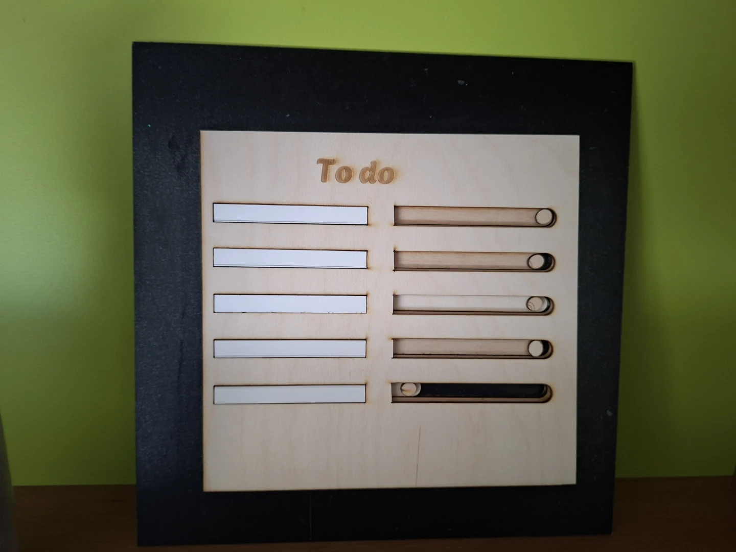 Wooden To Do List Slider Board