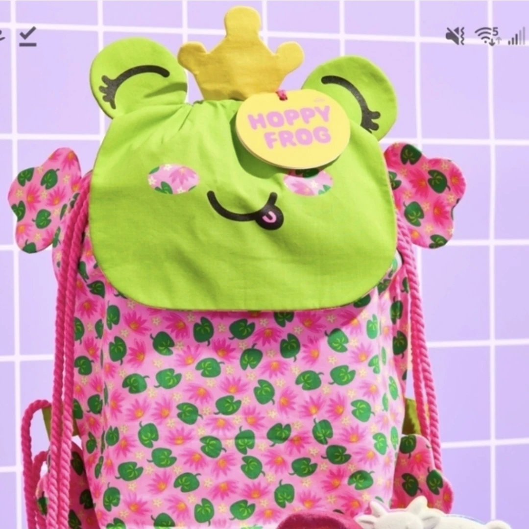 Hoppy Frog Drawstring Backpack