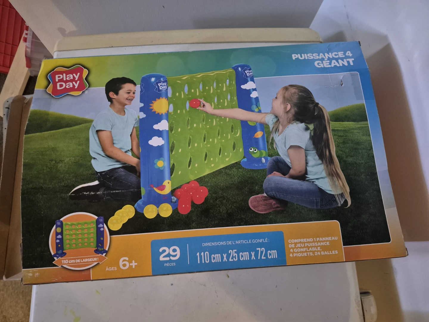 Play Day Giant 4-in-a-Row Inflatable Game