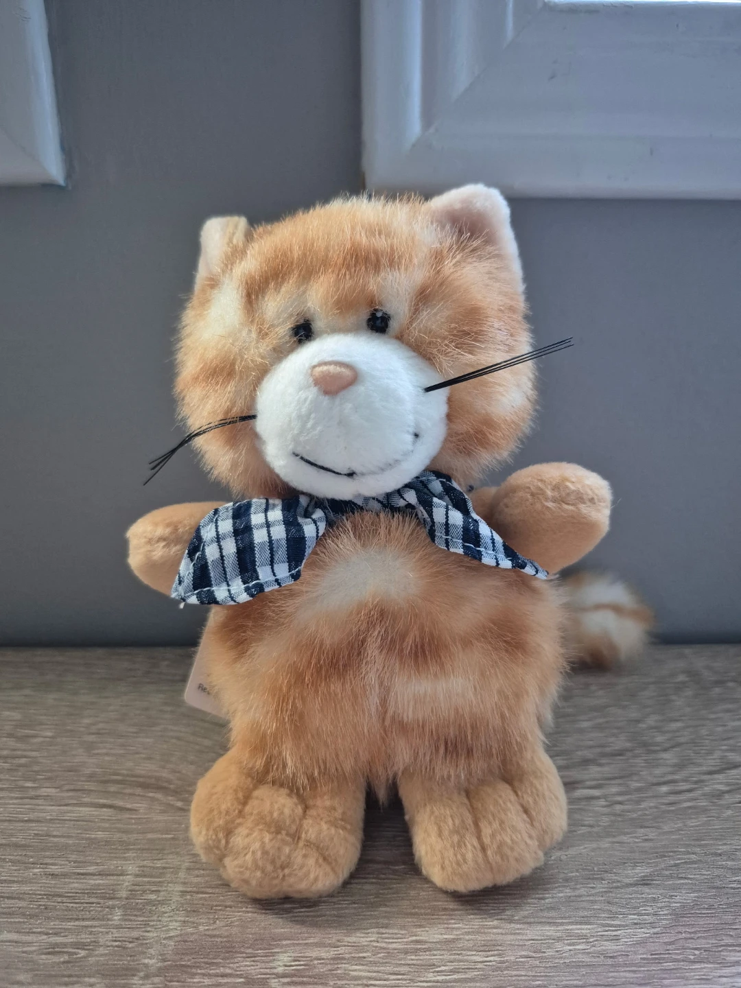 Vintage NICI Orange Tabby Cat Plush - New With Tags Collectible