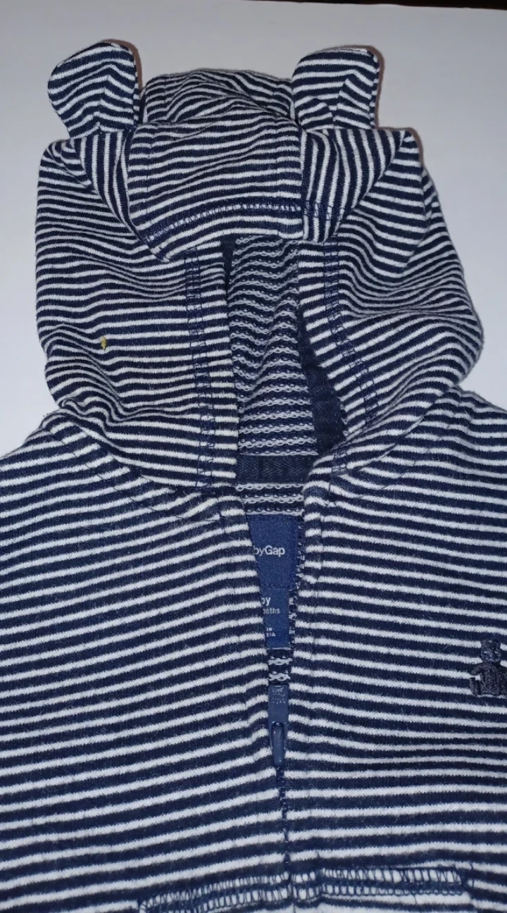 Baby Gap Striped Zip-Up Hoodie - photo 5