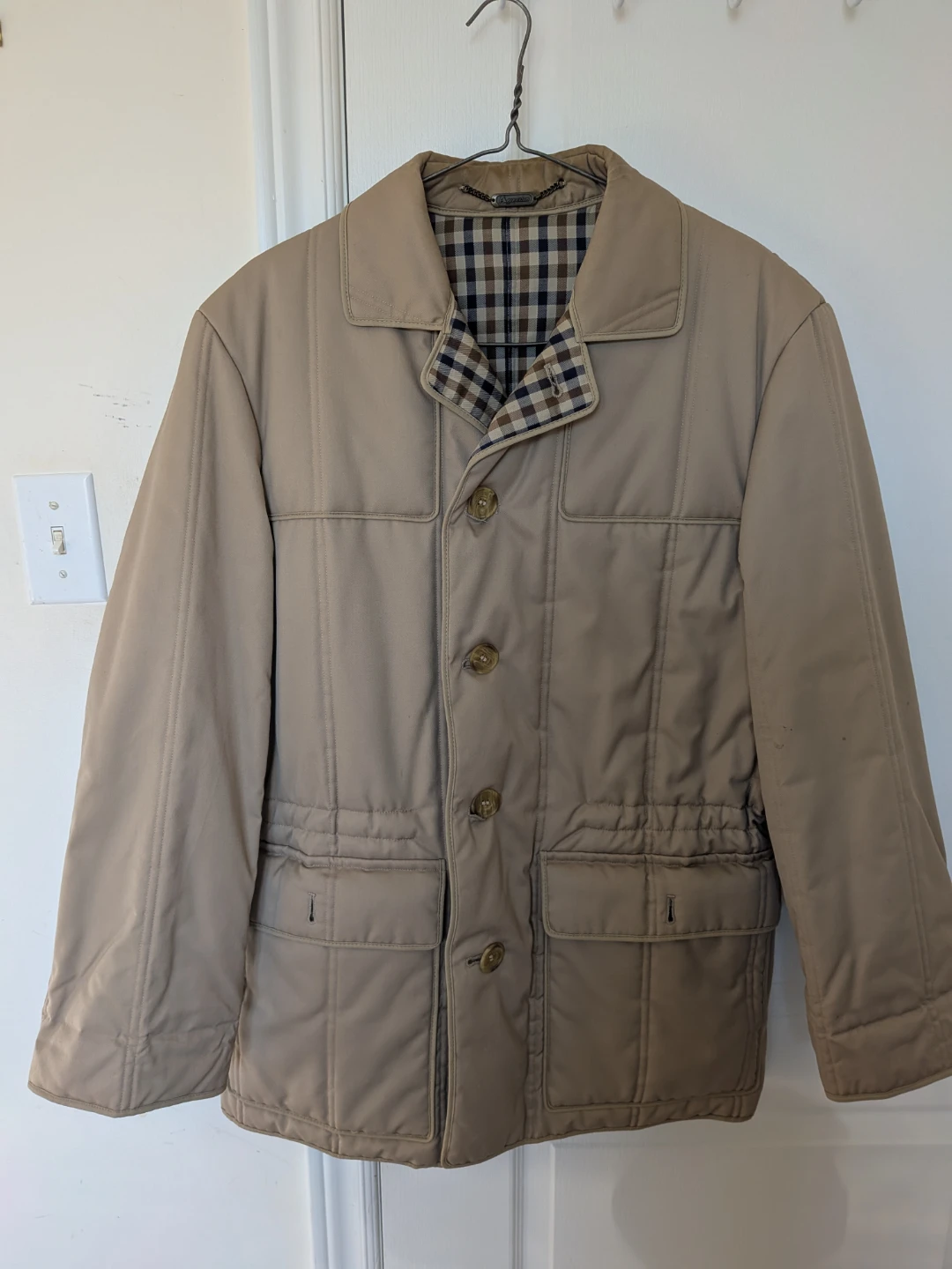 Aquascutum Quilted Tan Jacket