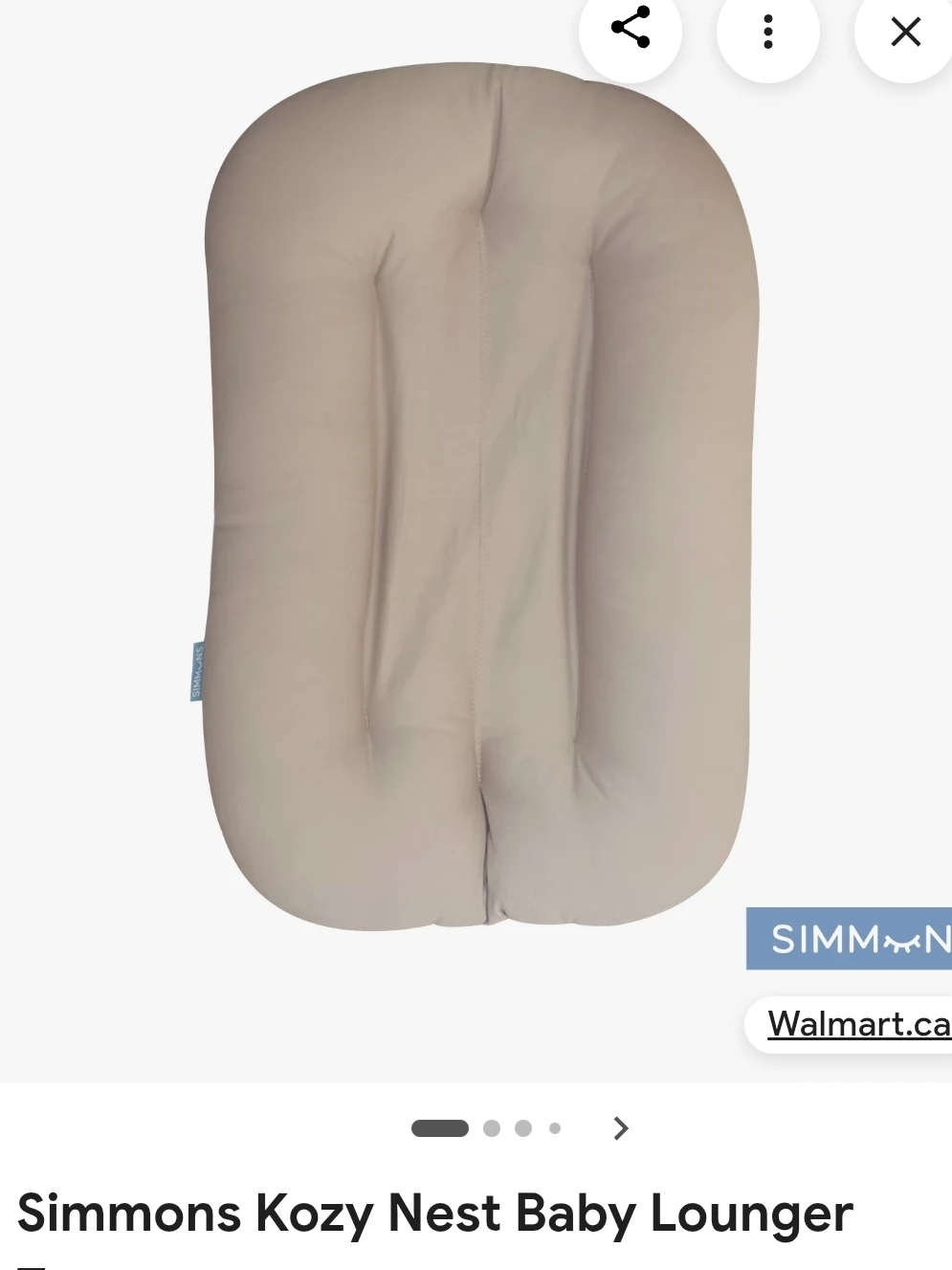 Simmons Kozy Nest Baby Lounger